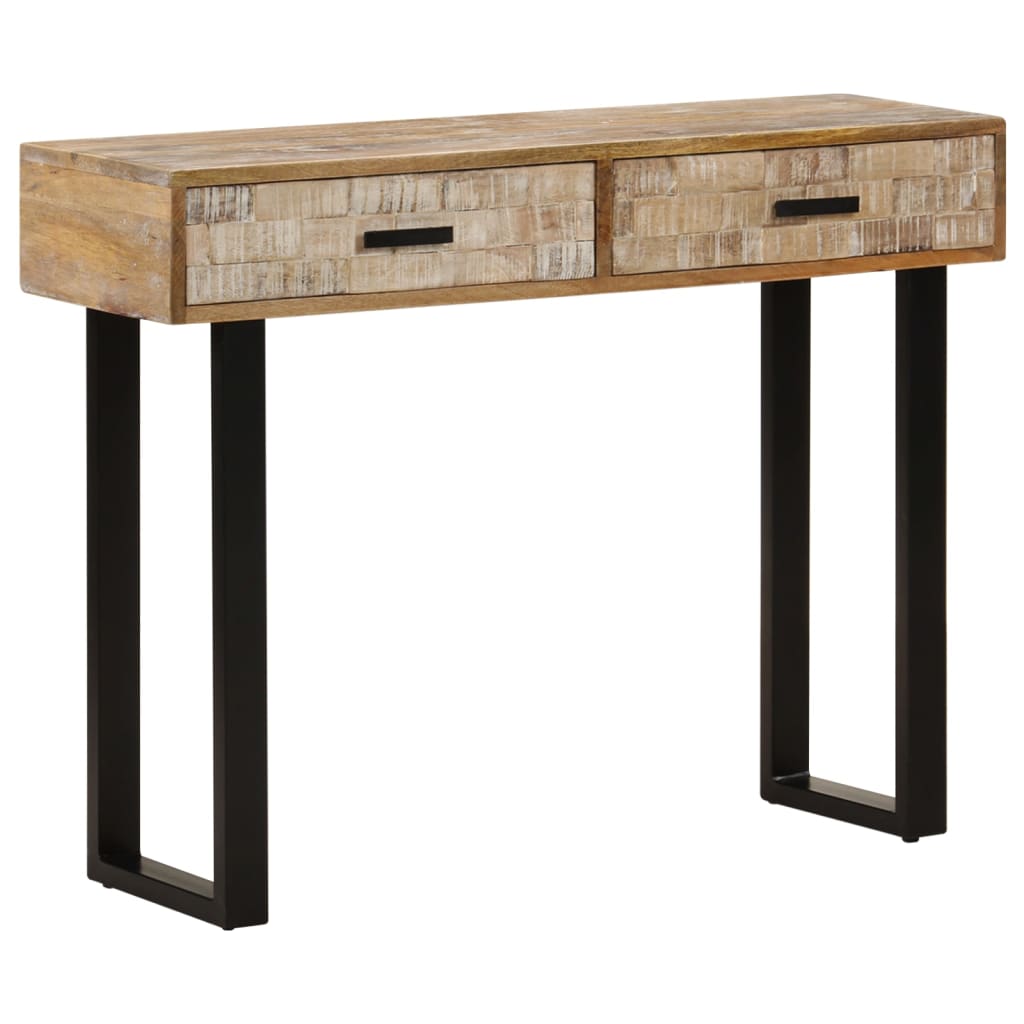 Table console 100x30x75 cm Bois de manguier massif