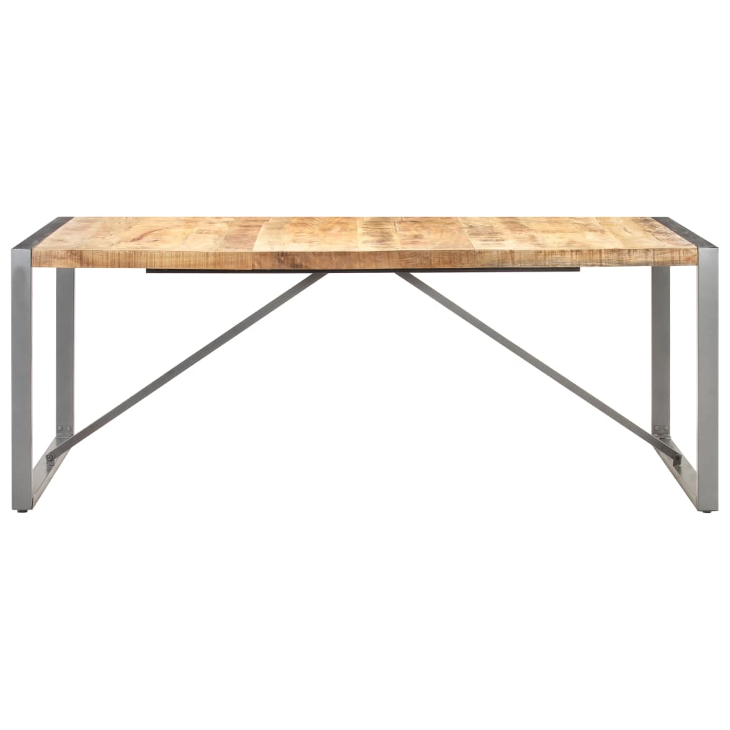 Table à manger 200x100x75 cm Bois de manguier massif brut