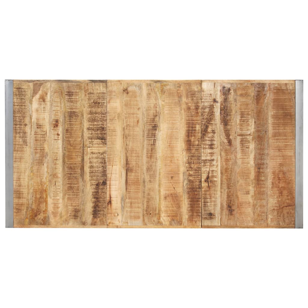 Table à manger 200x100x75 cm Bois de manguier massif brut