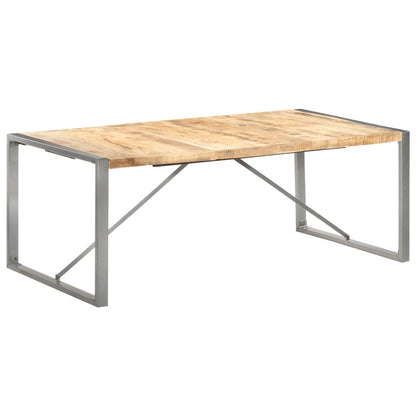 Table à manger 200x100x75 cm Bois de manguier massif brut