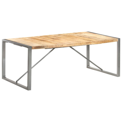 Table à manger 200x100x75 cm Bois de manguier massif brut