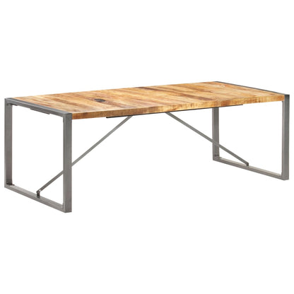 Table à manger 220x100x75 cm Bois de manguier massif brut