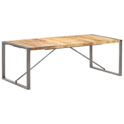 Table à manger 220x100x75 cm Bois de manguier massif brut