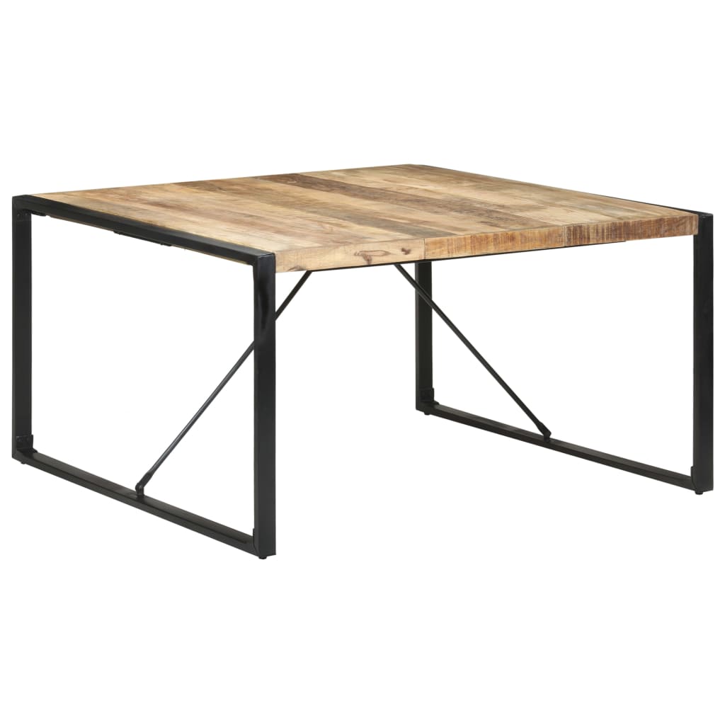 Table à manger 140x140x75 cm Bois de manguier brut