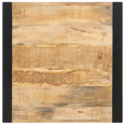 Table à manger 60x60x75 cm Bois de manguier massif brut