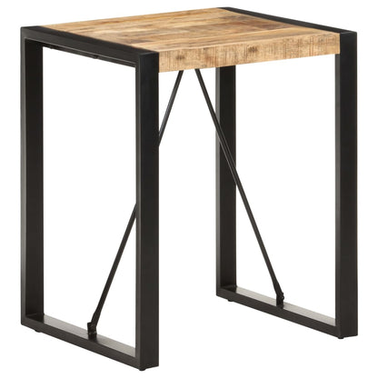 Table à manger 60x60x75 cm Bois de manguier massif brut