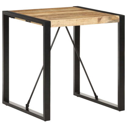 Table à manger 70x70x75 cm Bois de manguier massif brut