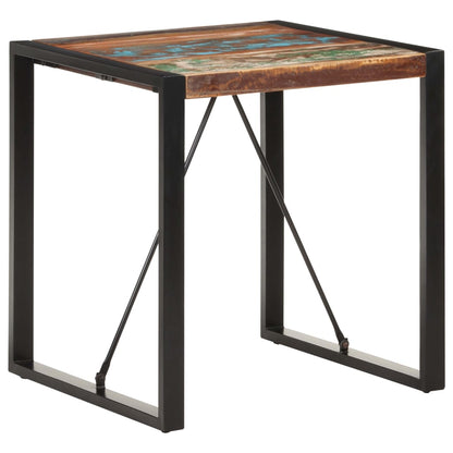 Table à manger 70x70x75 cm Bois de récupération massif