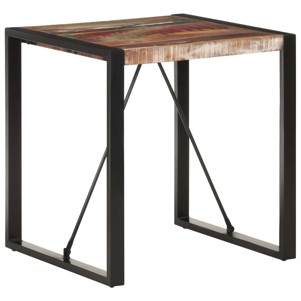 Table à manger 70x70x75 cm Bois de récupération massif