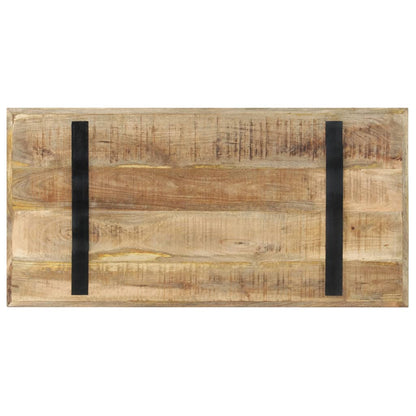 Table à manger 120x60x76 cm bois de manguier brut