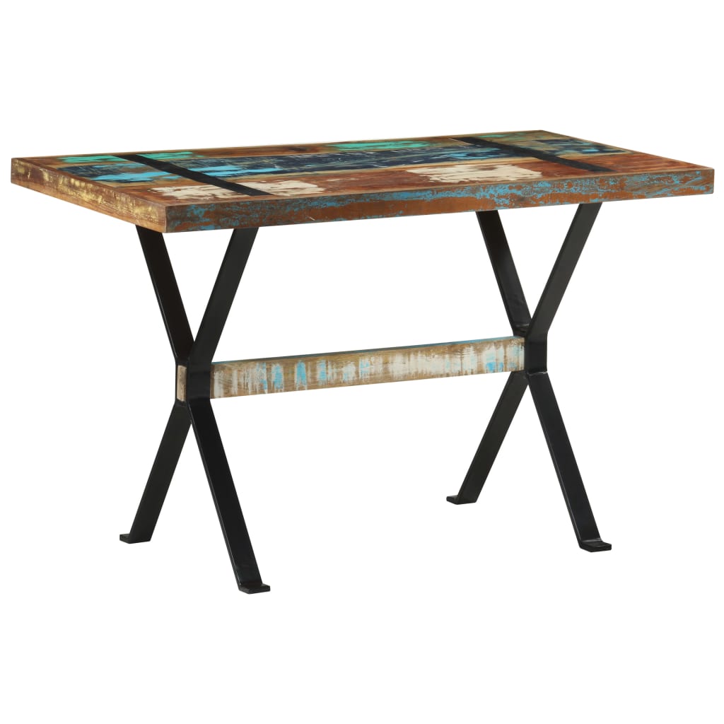 Table à manger 120x60x76 cm Bois de récupération massif