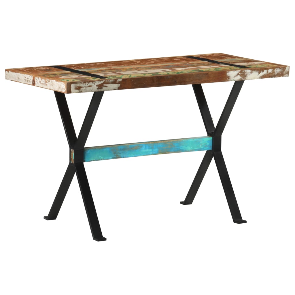 Table à manger 120x60x76 cm Bois de récupération massif