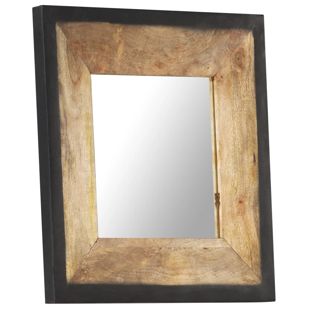 Miroir 50x50 cm Bois de manguier massif