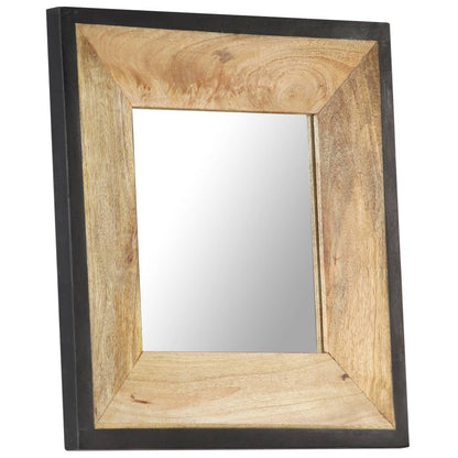 Miroir 50x50 cm Bois de manguier massif