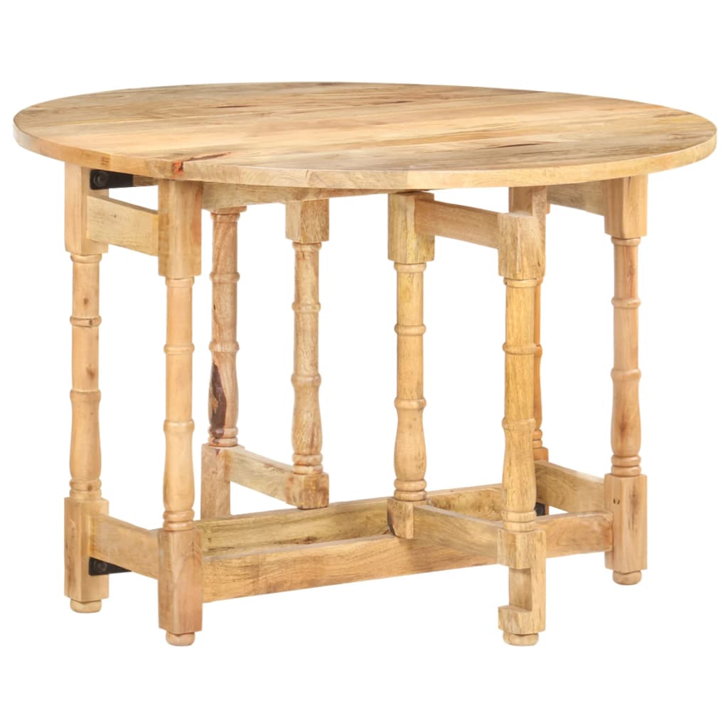 Table à manger Rond 110x76 cm Bois de manguier massif