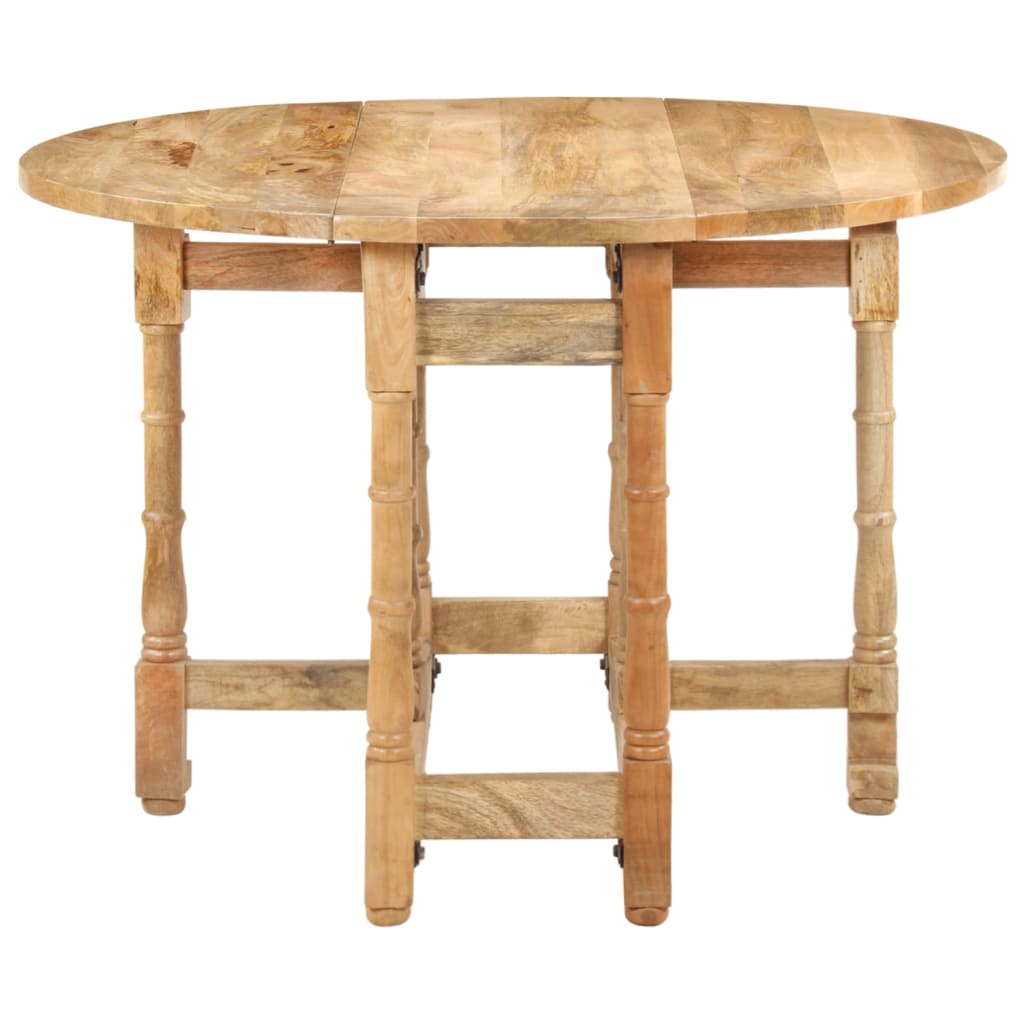 Table à manger Rond 110x76 cm Bois de manguier massif