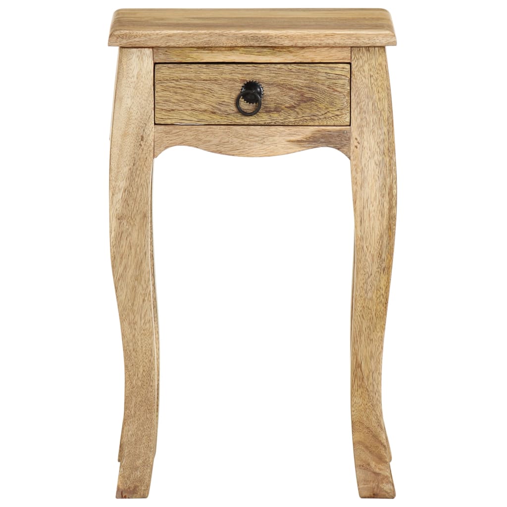 Table de chevet 28x28x46 cm Bois de manguier massif