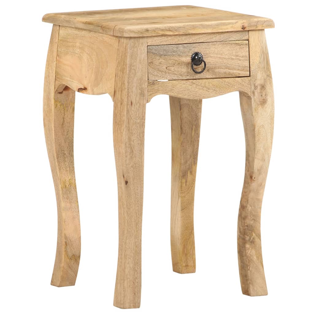 Table de chevet 28x28x46 cm Bois de manguier massif