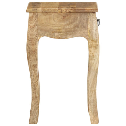 Table de chevet 28x28x46 cm Bois de manguier massif