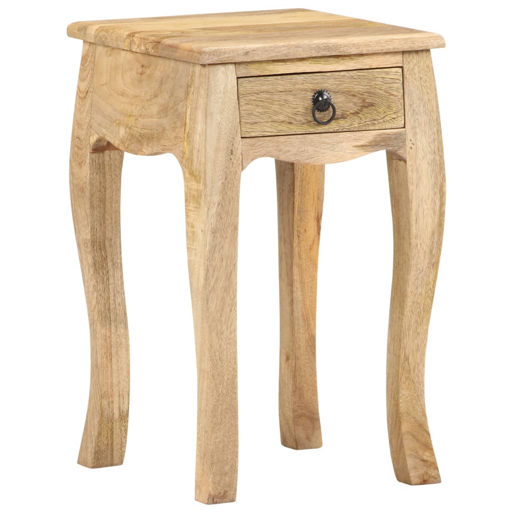 Table de chevet 28x28x46 cm Bois de manguier massif