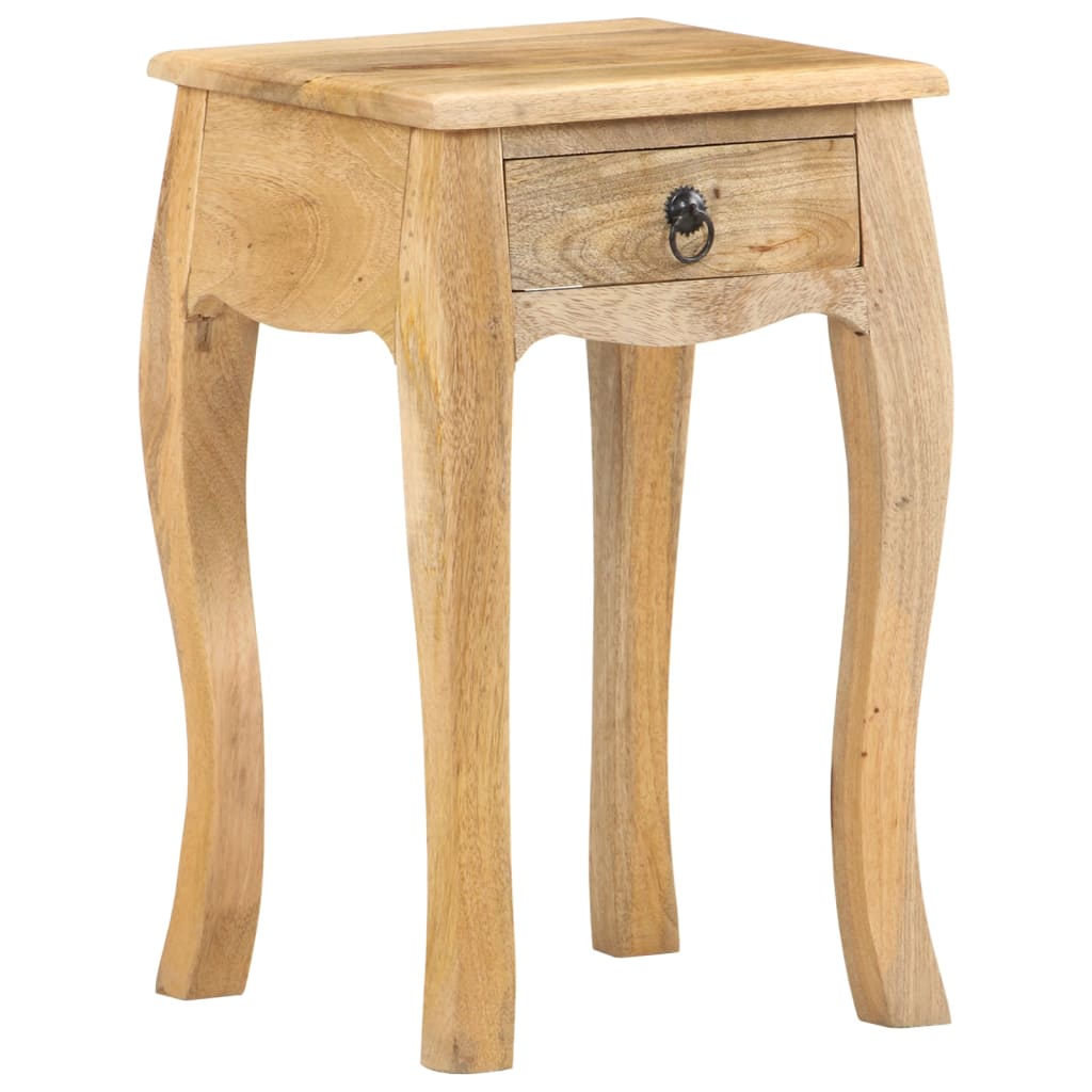 Table de chevet 28x28x46 cm Bois de manguier massif