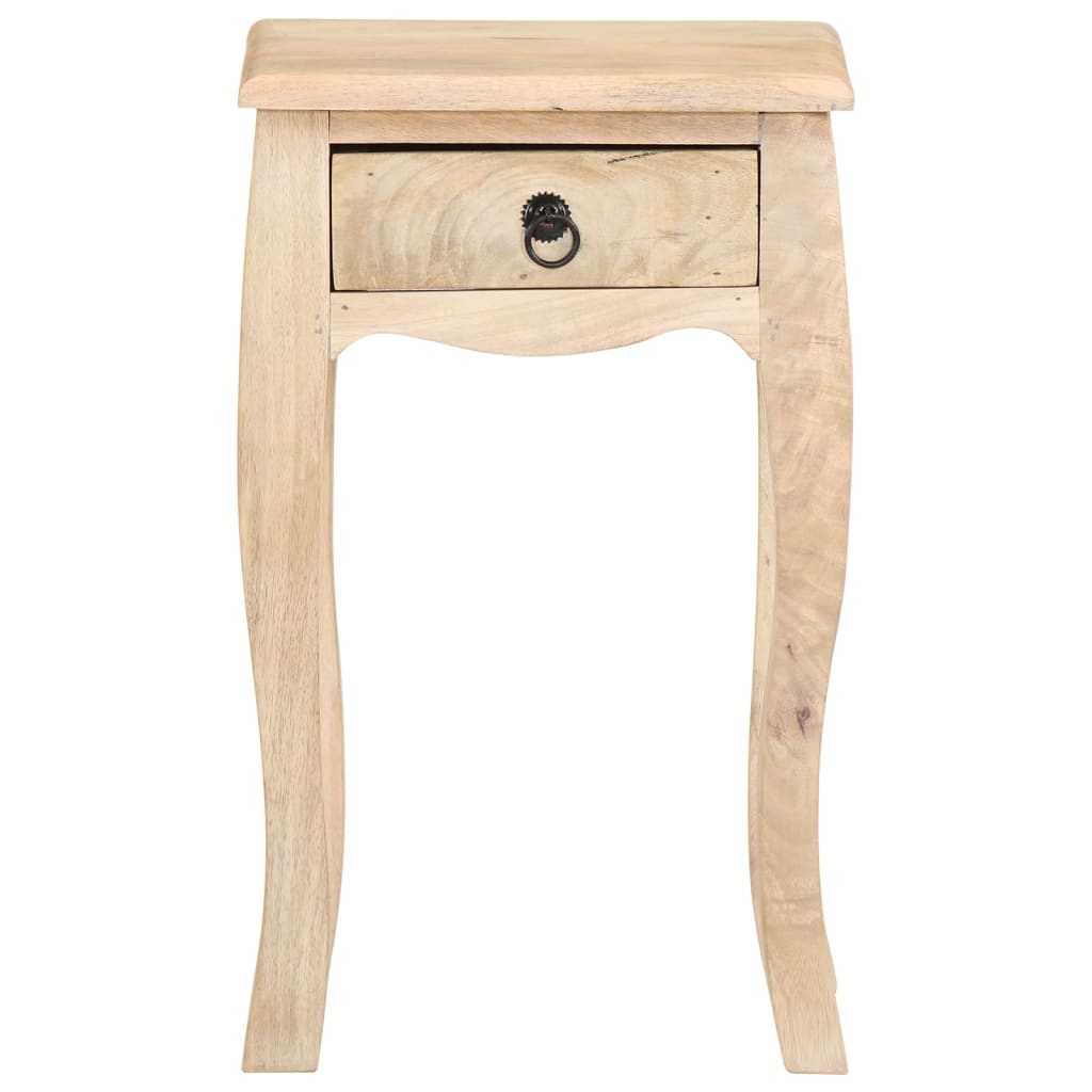 Table de chevet 28x28x46 cm Bois de manguier massif