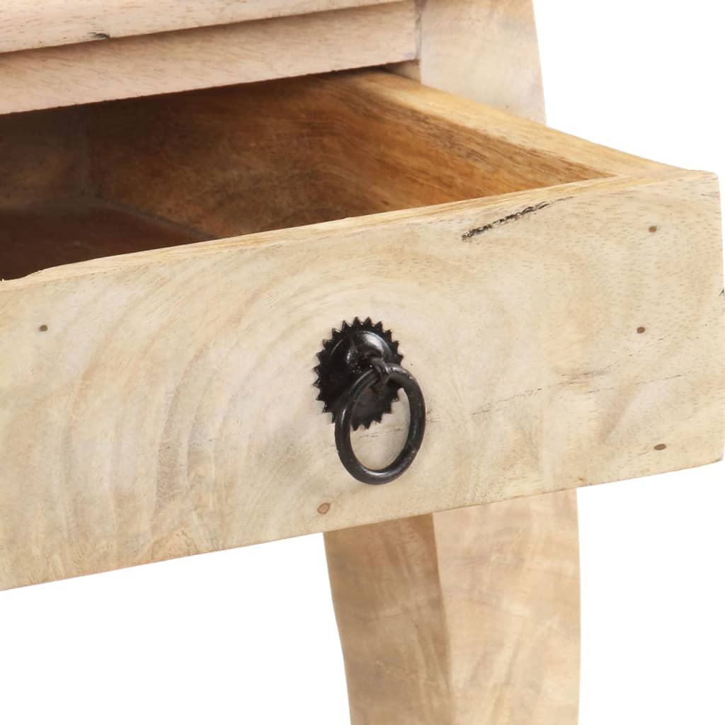 Table de chevet 28x28x46 cm Bois de manguier massif