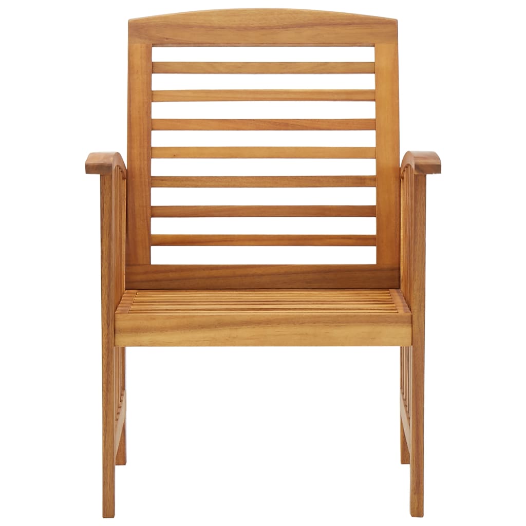 Chaises de jardin lot de 2 Bois d'acacia massif