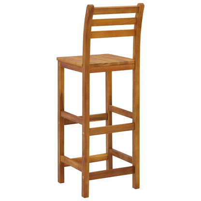 Tabourets de bar lot de 4 bois d'acacia solide