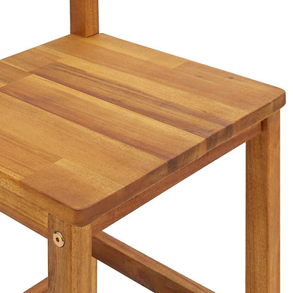 Tabourets de bar lot de 4 bois d'acacia solide