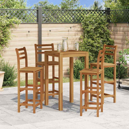 Tabourets de bar lot de 4 bois d'acacia solide