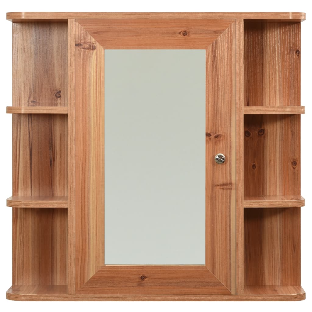 Armoire à miroir de salle de bain Chêne 66x17x63 cm MDF