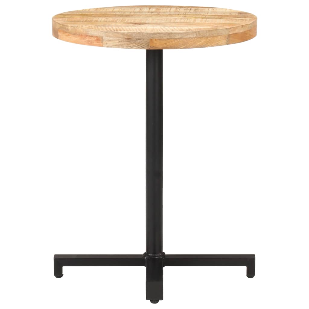 Table de bistro Ronde Ø60x75 cm Bois de manguier brut