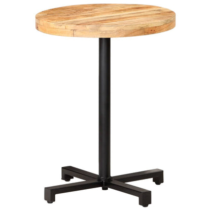 Table de bistro Ronde Ø60x75 cm Bois de manguier brut