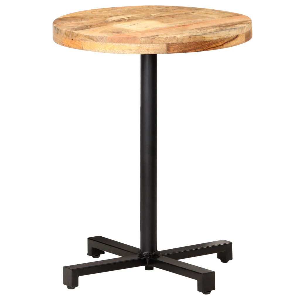 Table de bistro Ronde Ø60x75 cm Bois de manguier brut