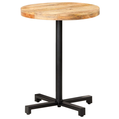 Table de bistro Ronde Ø60x75 cm Bois de manguier brut