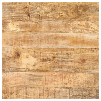 Table de bistro Carrée 70x70x75 cm Bois de manguier brut