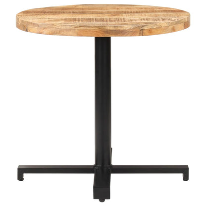 Table de bistro Ronde Ø80x75 cm Bois de manguier brut