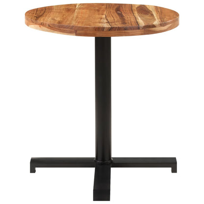 Table de bistro Ronde Ø70x75 cm Bois d'acacia massif