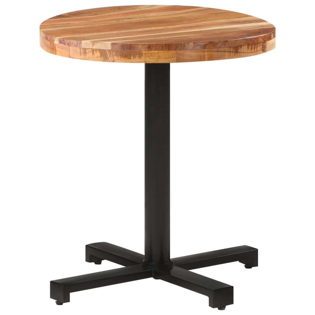 Table de bistro Ronde Ø70x75 cm Bois d'acacia massif