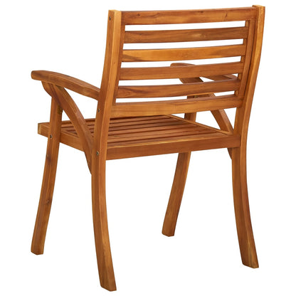 Chaises de jardin lot de 2 Bois d'acacia solide