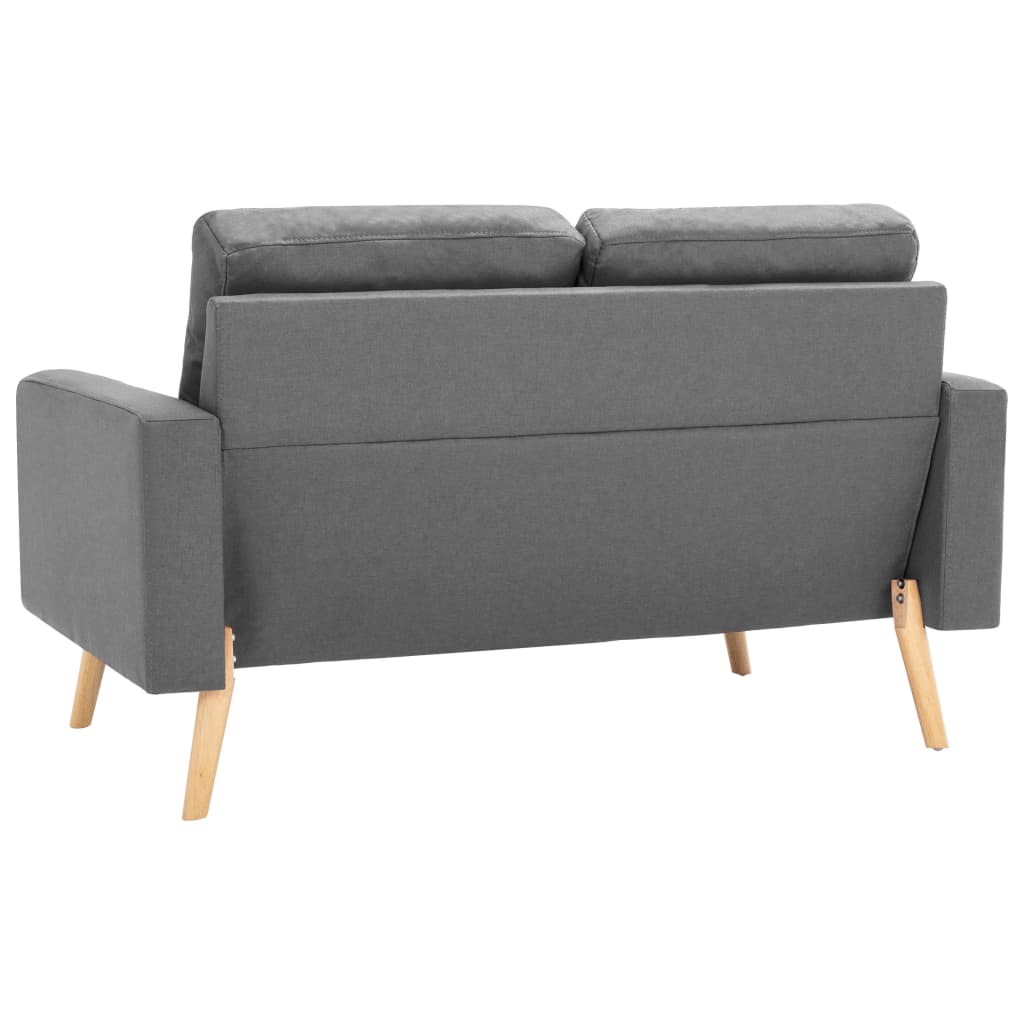 Ensemble de canapés 2 pcs Tissu Gris clair