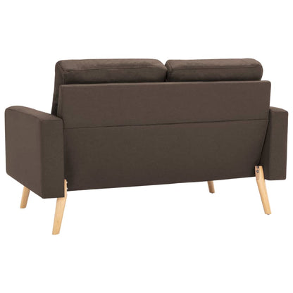 Ensemble de canapés 2 pcs Tissu Marron