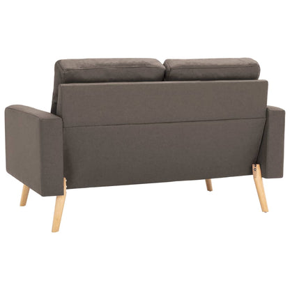 Ensemble de canapés 2 pcs Tissu Taupe