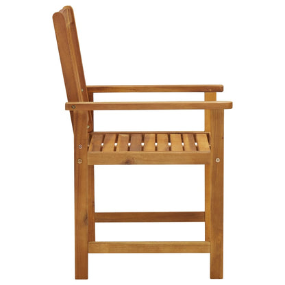 Chaises de jardin lot de 4 Bois d'acacia solide