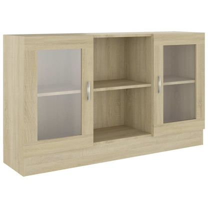 Armoire à vitrine Chêne sonoma 120x30,5x70 cm Bois d'ingénierie