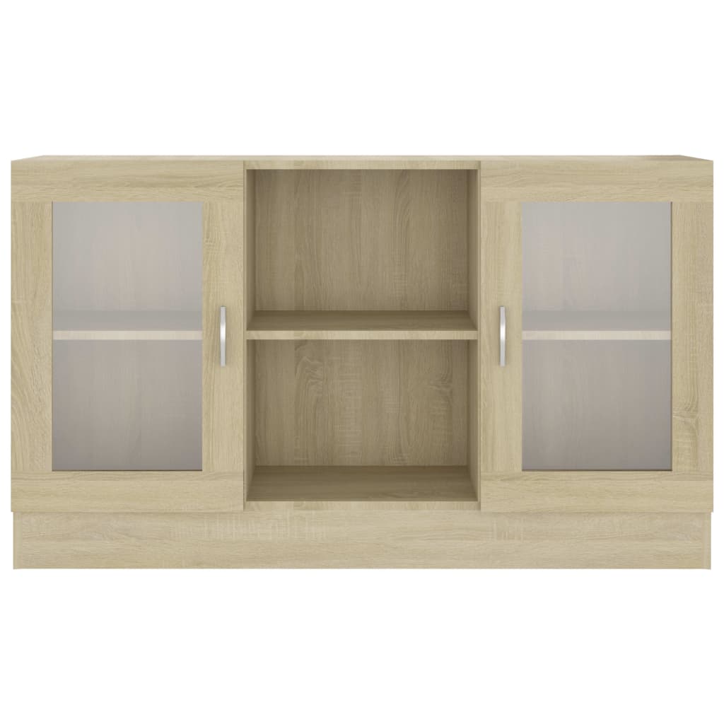 Armoire à vitrine Chêne sonoma 120x30,5x70 cm Bois d'ingénierie