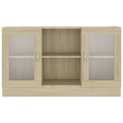 Armoire à vitrine Chêne sonoma 120x30,5x70 cm Bois d'ingénierie