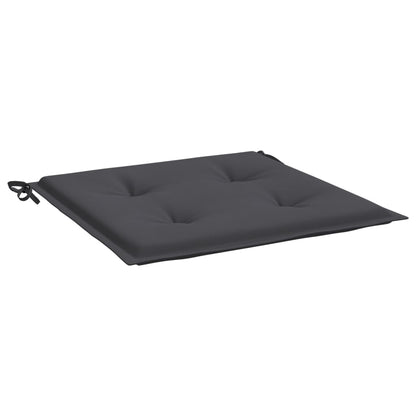 Coussins de chaise de jardin lot de 6 anthracite 40x40x3 cm