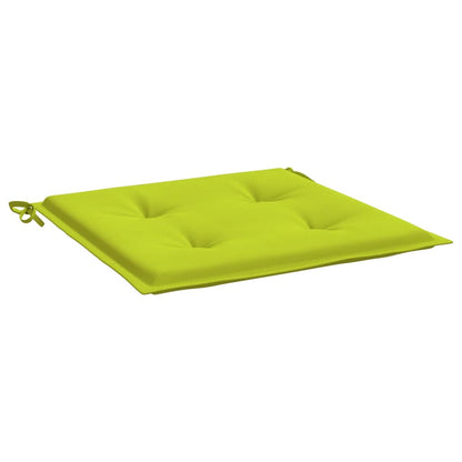 Coussins de chaise de jardin lot de 6 vert vif 40x40x3 cm